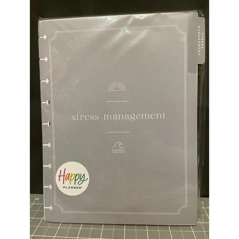 Happy Planner Classic Stress Management Layout 6 Mo Extension Undated Neutral